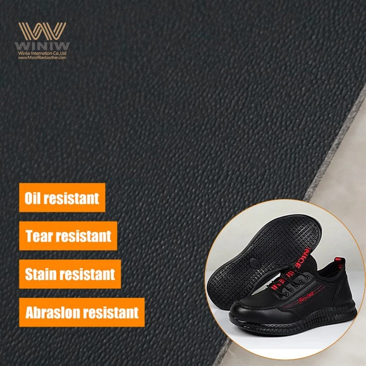 Microfiber Synthetic Leather High Abrasion Resistant Synthetic Leather For Safety Work Boots